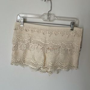 Pins and Needles Crochet Shorts